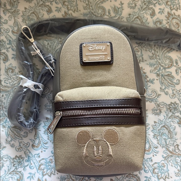 Loungefly Handbags - Disney Canvas Loungefly Mickey Mouse Mini Backpack